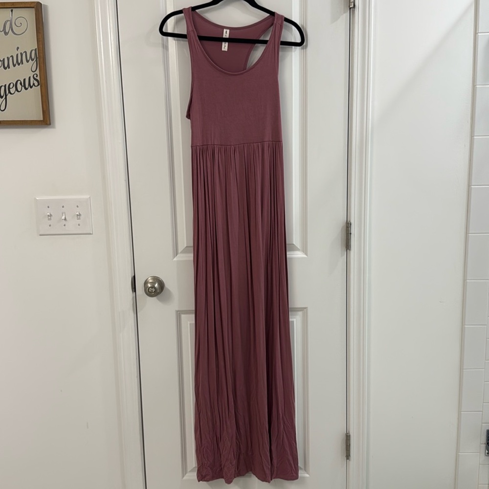 Elegant mauve Maxi Skirt